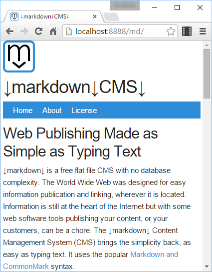 ↓markdown↓ CMS Start Page