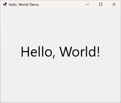 Hello World Demo