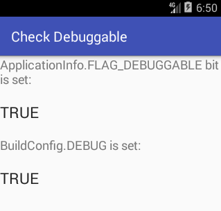 Android Debug Vs Release IDE Values