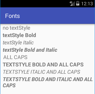 Changing the Font for Android TextViews and EditTexts | Tek Eye