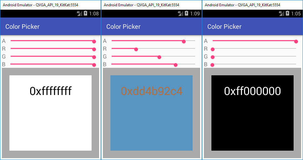 Simple Android Color Picker
