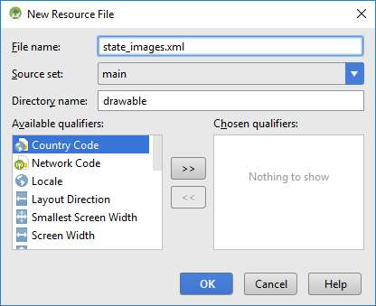 Creating a New Dawable Resource File