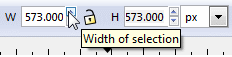 Object Width in Inkscape