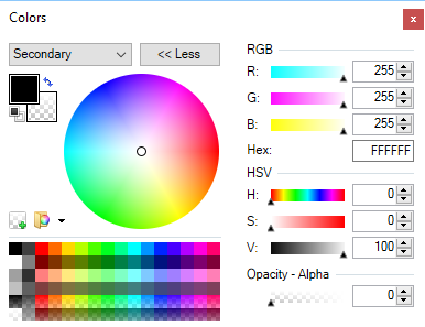 Paint.NET Colors Dialog
