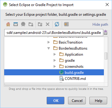 Android Studio Import Project