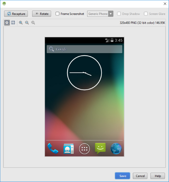 Android Studio Screen Capture