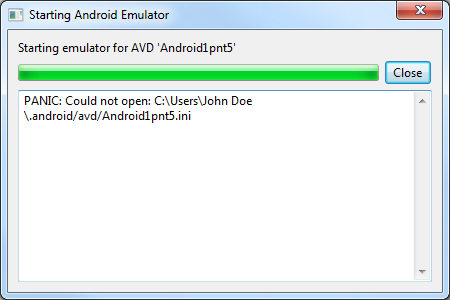 AVD "PANIC: Could not open:..."  error