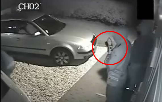 Thieves steal a car using an OBD device.