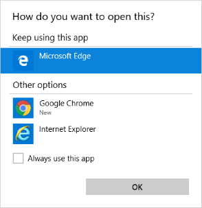 Browser select