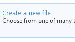 Create a New File in WebMatrix