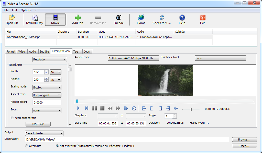 Xmedia Recode Video Converter