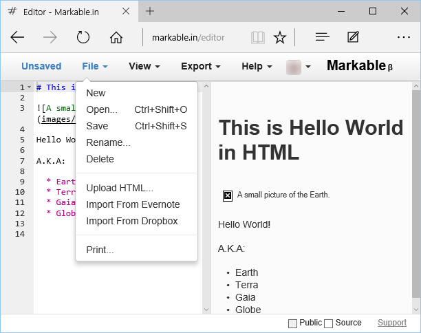 HTML Converted to Markdown via Upload