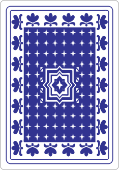 2nd Blue Playing Card Back
