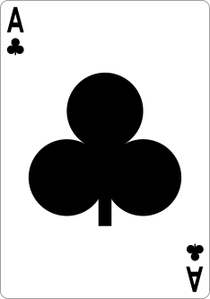 Large Pip Ace of Clubs