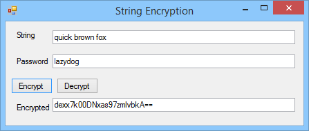 C# String Encryption