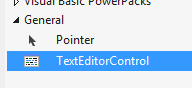 Text Edit Component Added to Visual Studio