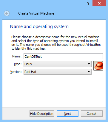 centos iso virtualbox