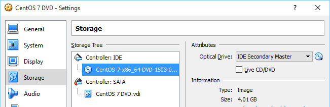 VM DVD ISO Setting