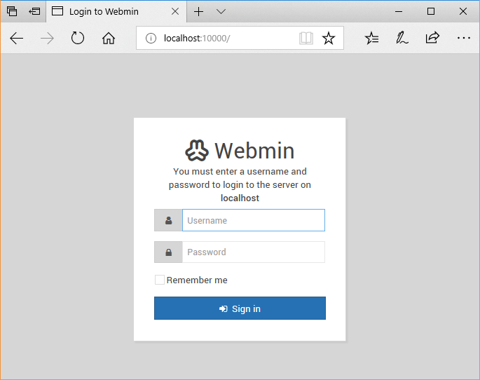 Webmin Install Login on CentOS Server