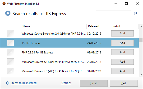 Top 22+ imagen iis10 express