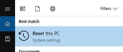 Reset Windows