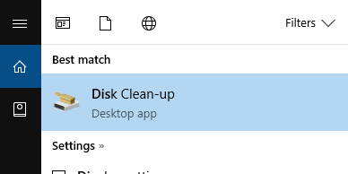 Disk Clean-up