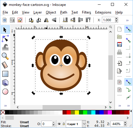 Editing in Inkscape
